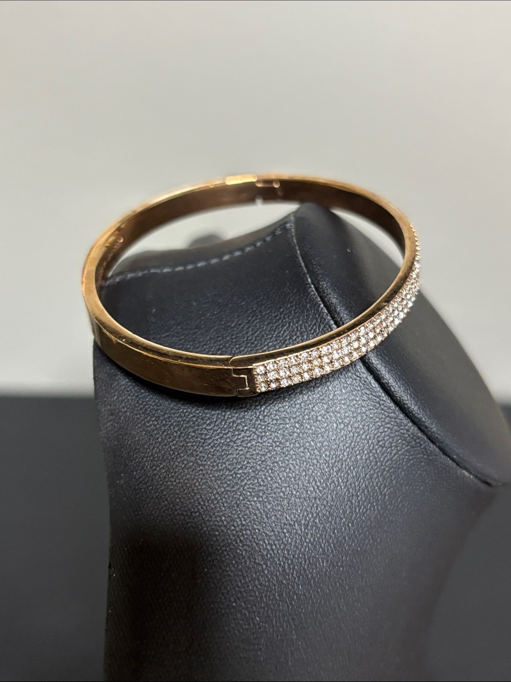 Kate Spade Pavé Crystal Bangle Bracelet in Rose Gold - Picture 5 of 7